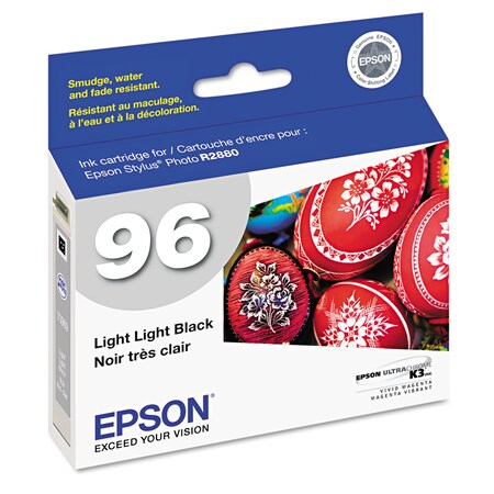 Epson (96) Ink, 450 Page-Yield, Light Light Black T096920